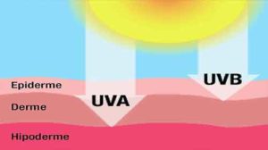 Ação dos raios UV na pele